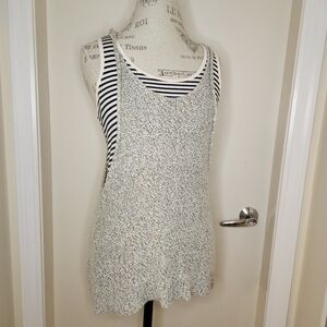 Community Aritzia heather grey knit muscle tank
